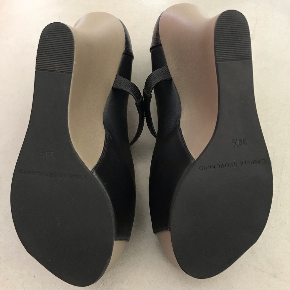 Camilla Skovgaard Moon Wedge Shoe Black Dust 9.5 - Picture 2 of 8